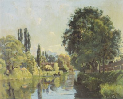The Aare Canal near Thun by Ferdinand Hodler
